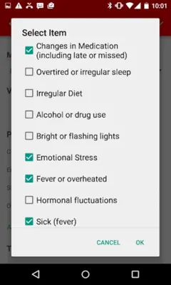 Seizure Tracker android App screenshot 8